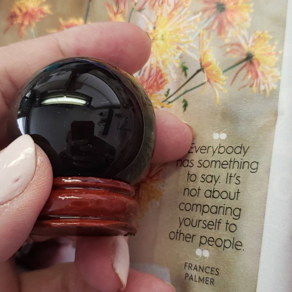 Obsidian sphere 40 mm